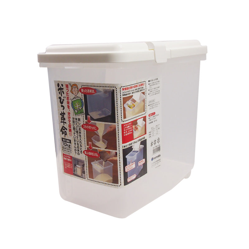 INOMATA Rice Container Large 10kg 21.7×36.9×31.5cm 