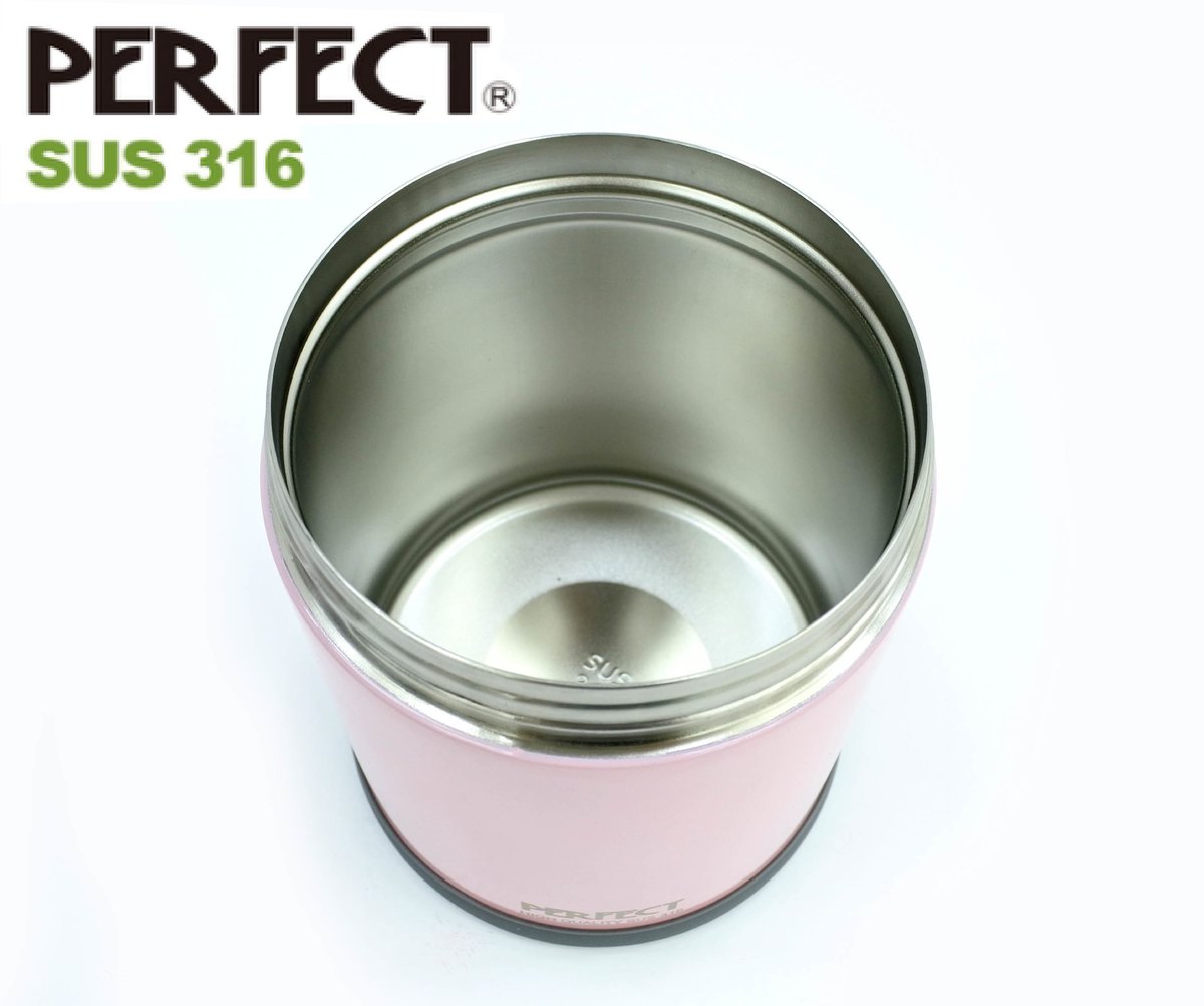 PERFECT - 316 Stainless 2 Layers Vaccum Food Jar (2L)(Pink or Black)