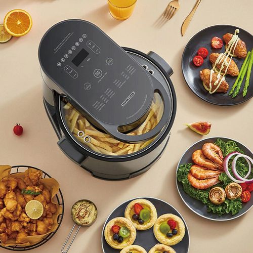 Hoper Layer Multi-functional 2 in 1 air fryer & smokeless BBQ grill