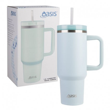 Oasis Insulated Stainless Steel Commuter Travel Tumbler 1.2L Sea Mist