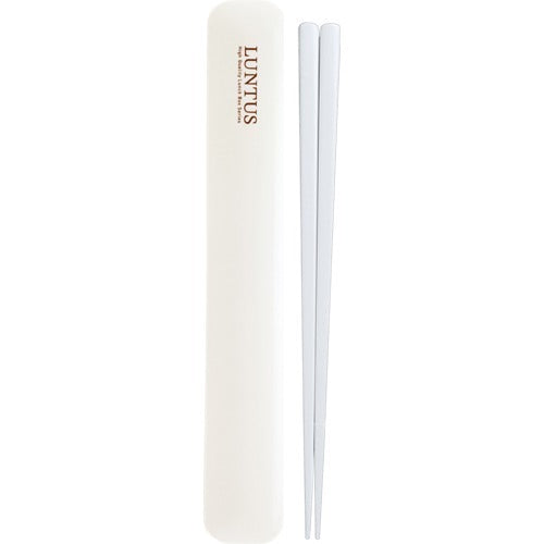 ASVEL C Luntus 18cm Chopsticks with Case White