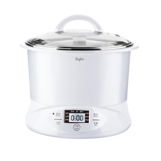 Kylin Electric Multi-Stew Cooker Stainless Steel/ Ceramic Steamer Pot 2.2L