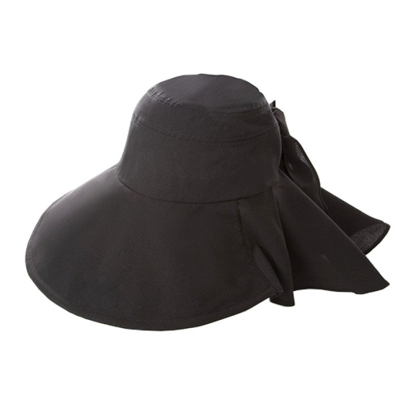 SUN-FAMILY - UV CUT COOL Foldable UV Resistant Foldable Hat (Black) (4571414679817)