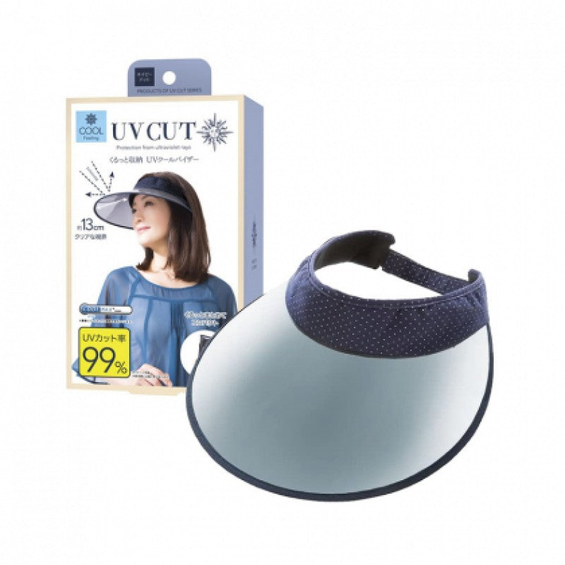 SUN-FAMILY - UV CUT COOL Foldable UV Resistant Golf Hat (Blue) (4571414679879)