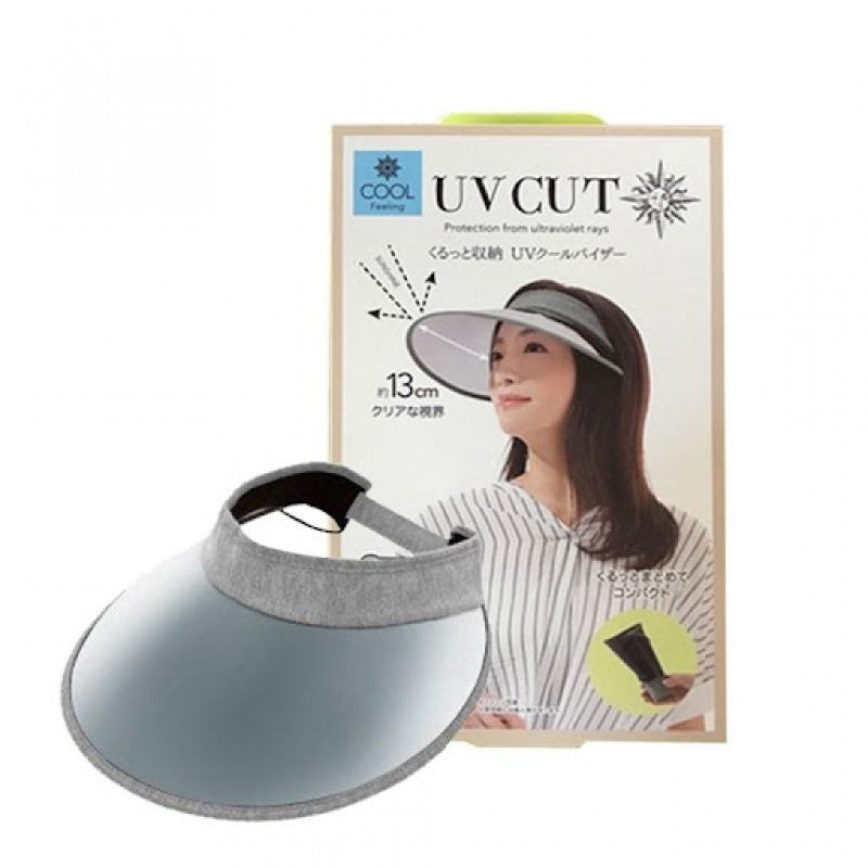 SUN-FAMILY - UV CUT COOL Foldable UV Resistant Golf Hat (Grey) (4571414684606)