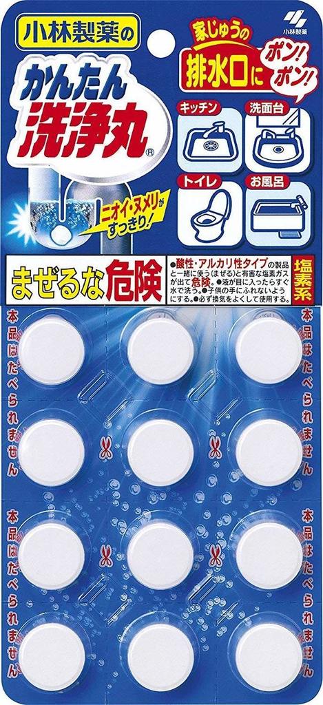 KOBAYASHI Drain Cleaner Regular 12 Tablets