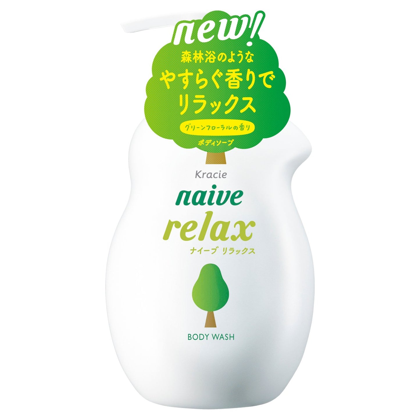 KRACIE Naive Body Pump Soap (Relax) 530ml