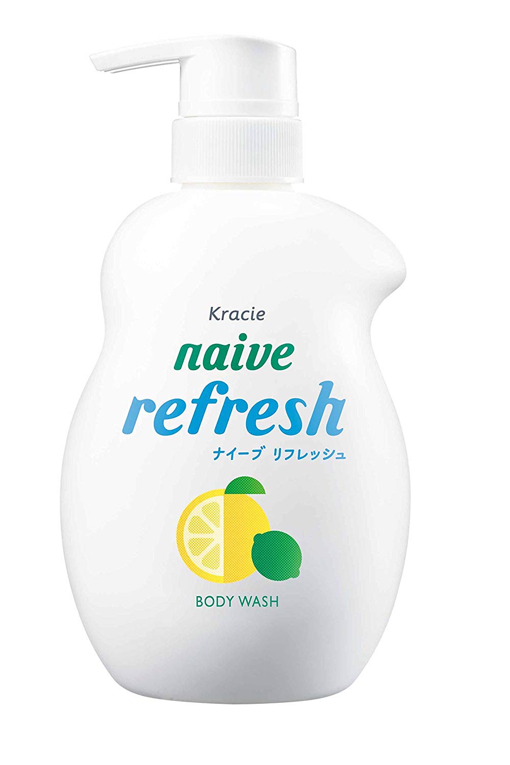 KRACIE Naive Body Pump Soap (Refresh) 530ml