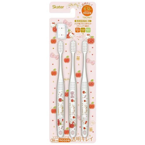 SKATER Hello Kitty Toothbrush for Kid for 6-12years old