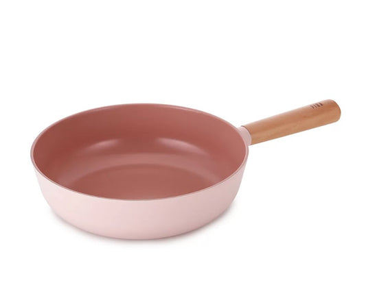 Neoflam Fika 26cm Wok Induction (Pink) - Made in Korea