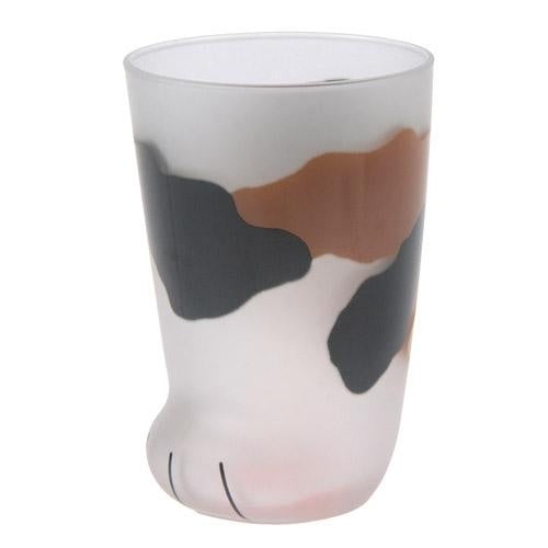 Aderia Coconeco Cat Paw Glass Cup White/Black 300ml