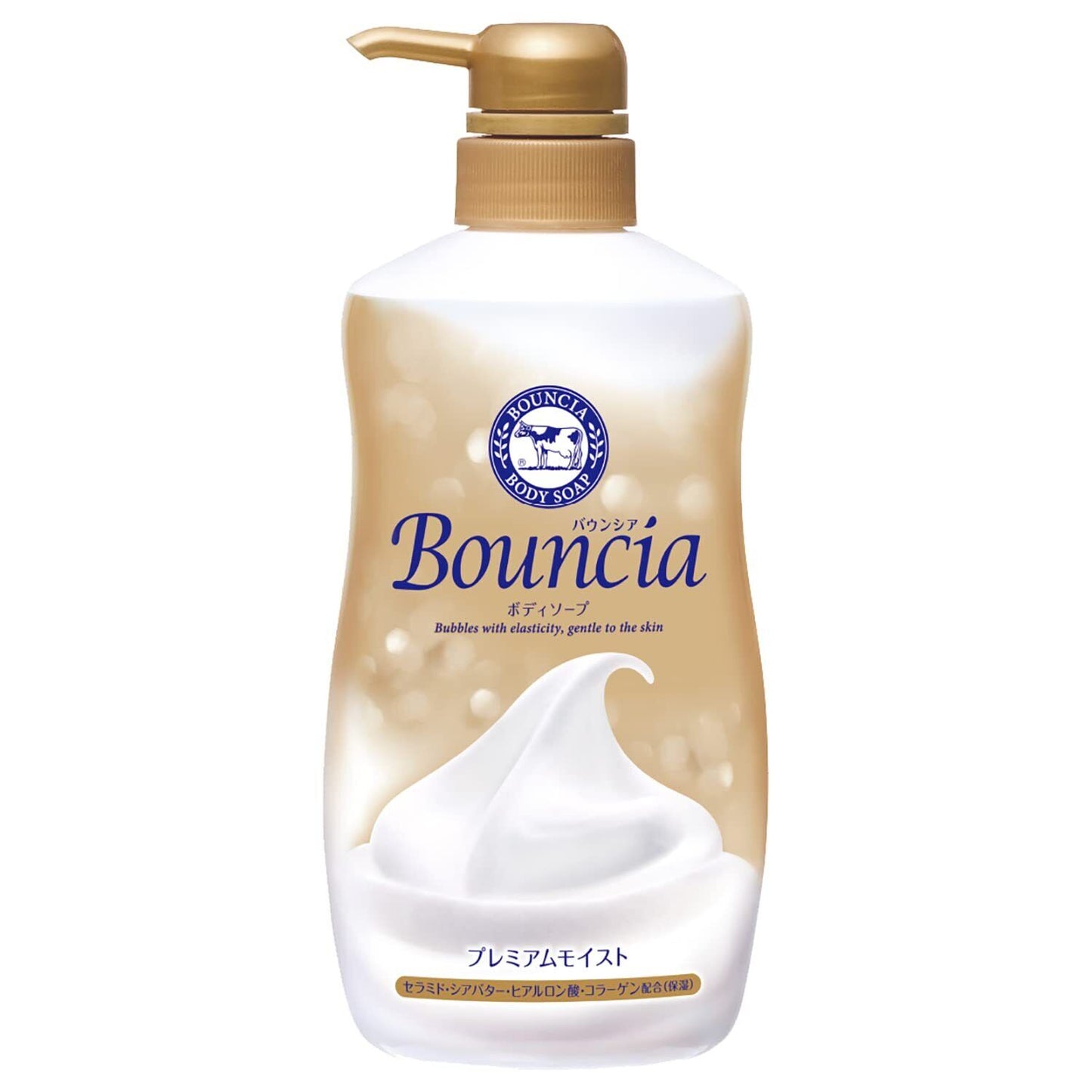 Bouncia Body Soap Premium Moist with Pump 460mL