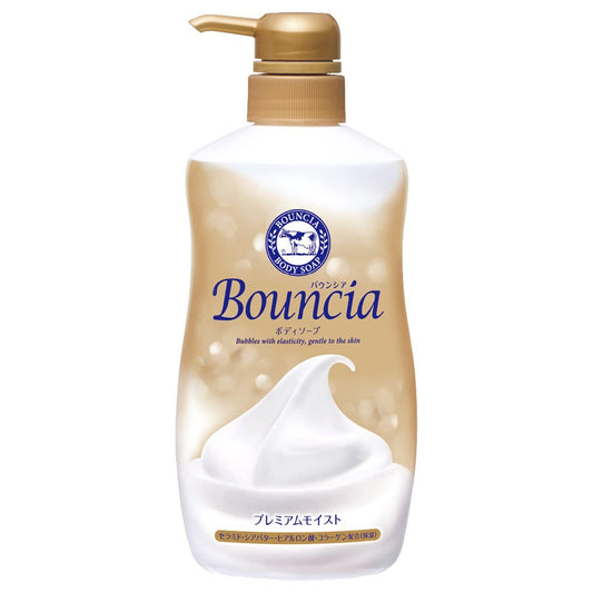 Bouncia Body Soap Premium Moist with Pump 460mL