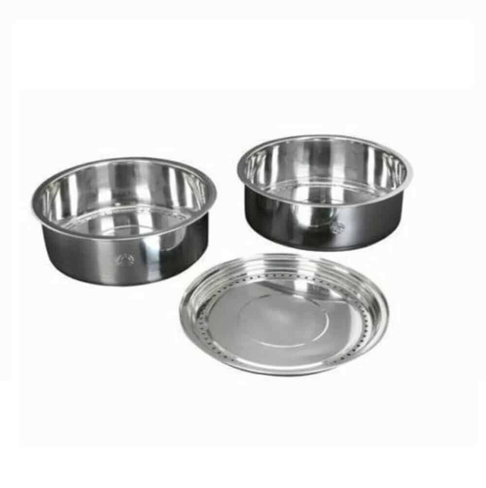 TATUNG Stainless Steel 3 pcs Steamer Set 6cups/10cups