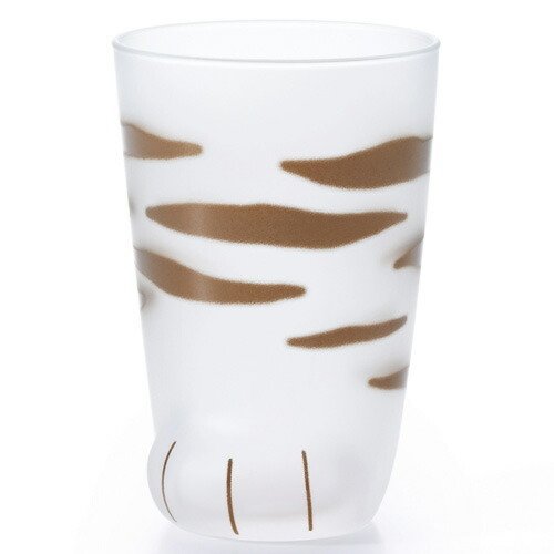 Aderia Coconeco Cat Paw Glass Cup Orange  300ml